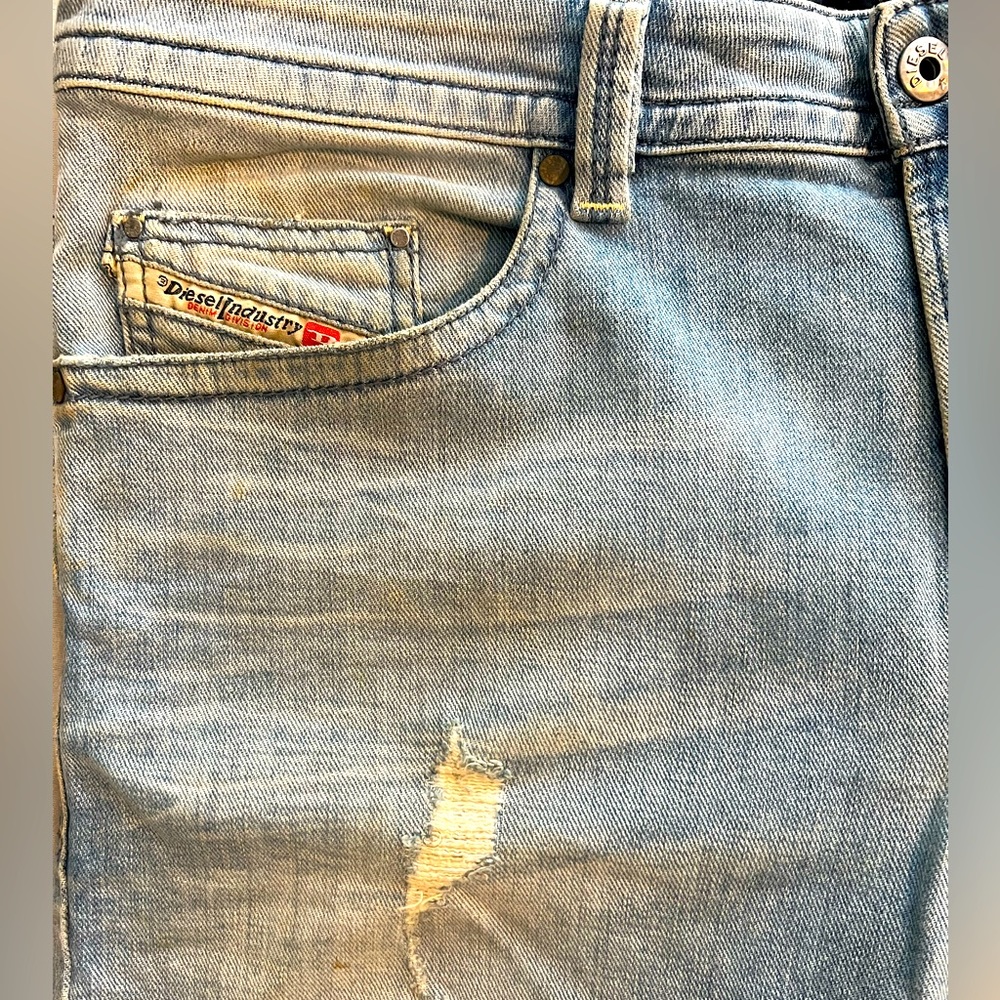 Diesel distressed denim
